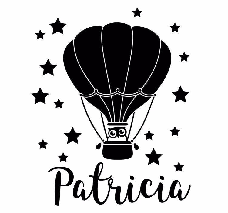 Estor enrollable infantil estrellas y globos personalizados - TenVinilo