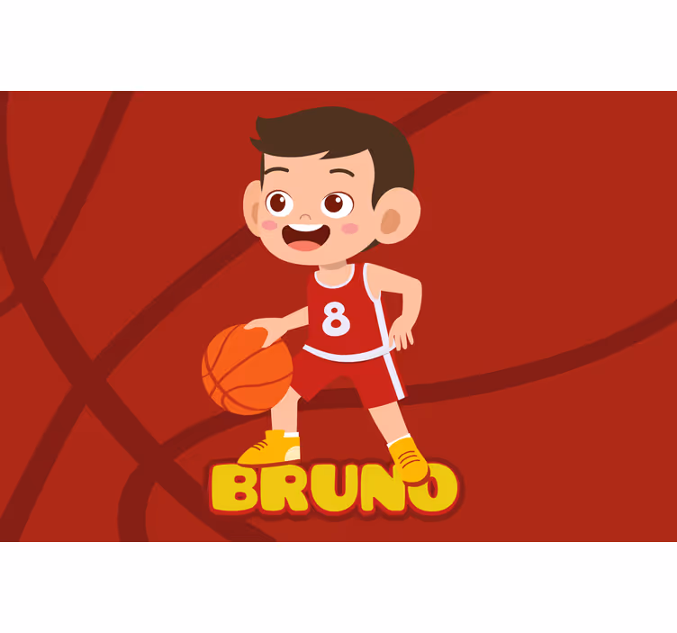 Estor enrollable infantil jugador de baloncesto con nombre - TenVinilo