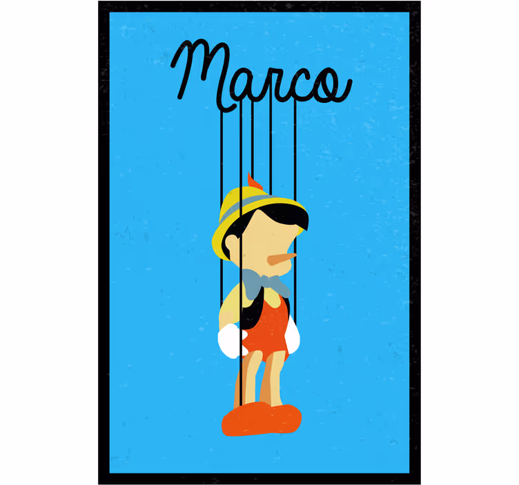 Estor enrollable infantil pinocchio personalizado - TenVinilo