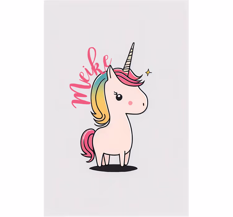 Estor enrollable infantil unicornio de dibujos - TenVinilo