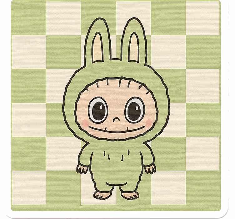 Estor enrollable infantil muñeca monstruo en lienzo - TenVinilo