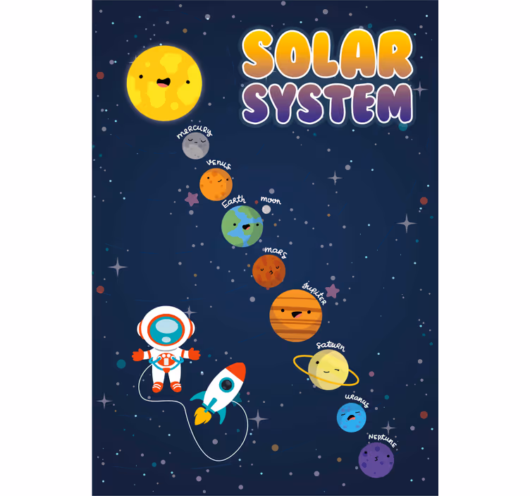 Estor enrollable infantil sistema solar - TenVinilo