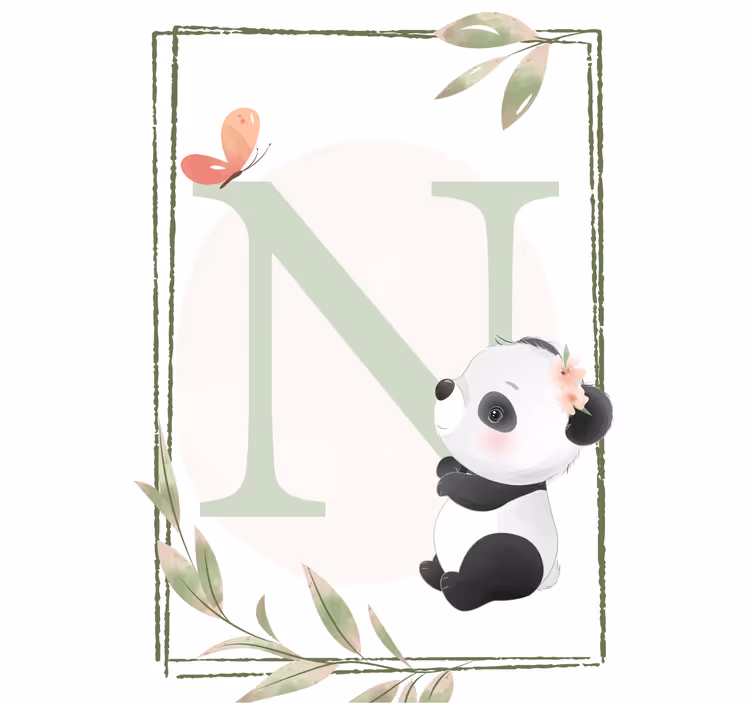 Estor enrollable infantil panda adorable - TenVinilo