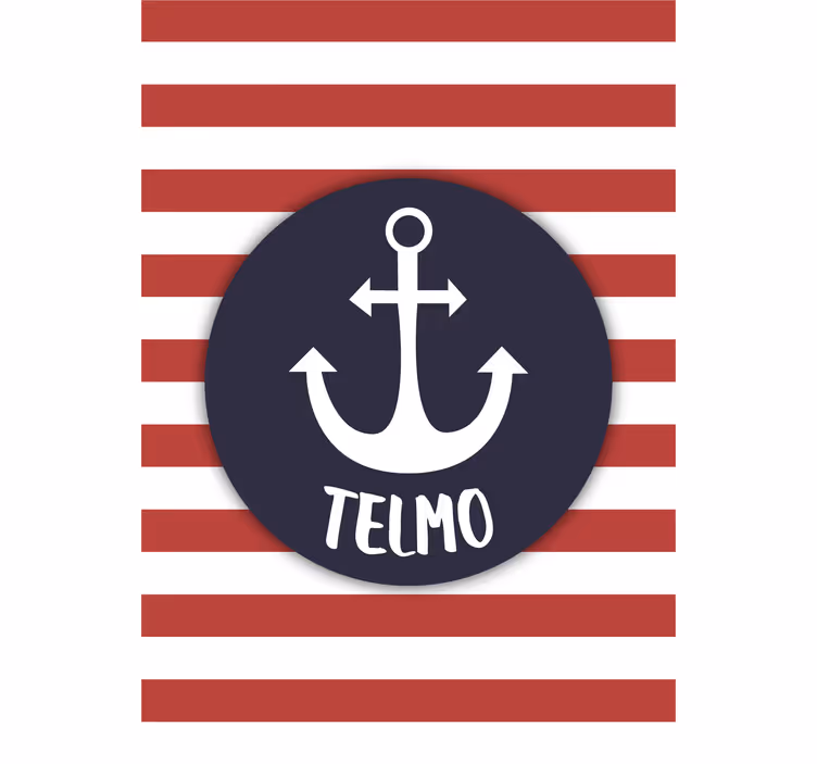 Estor enrollable infantil ancla de marinero personalizable - TenVinilo