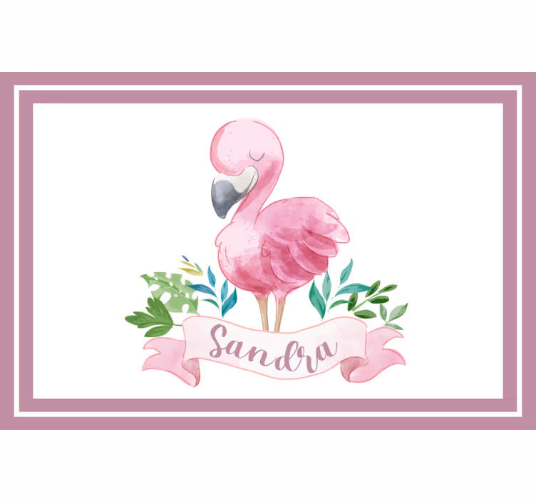 Estor enrollable infantil mantel personalizado flamenco - TenVinilo