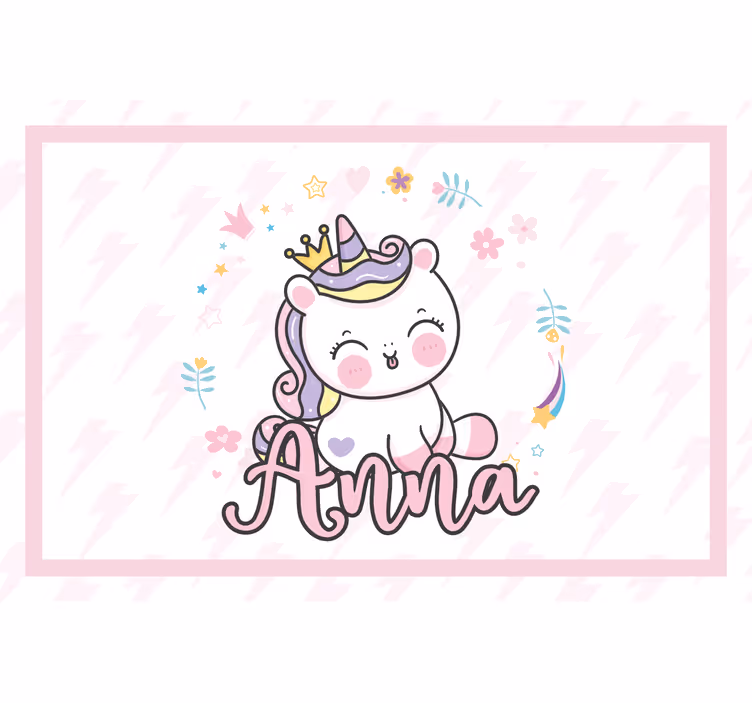 Estor enrollable infantil unicornio bebé bonito - TenVinilo