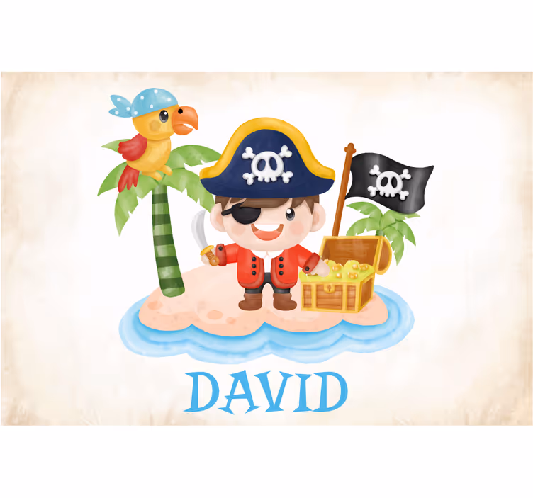 Estor enrollable infantil pirata de dibujos animados - TenVinilo