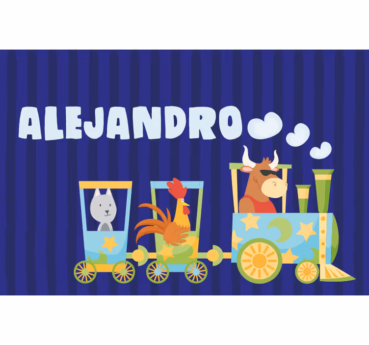 Estor enrollable infantil manteles personalizados tren - TenVinilo