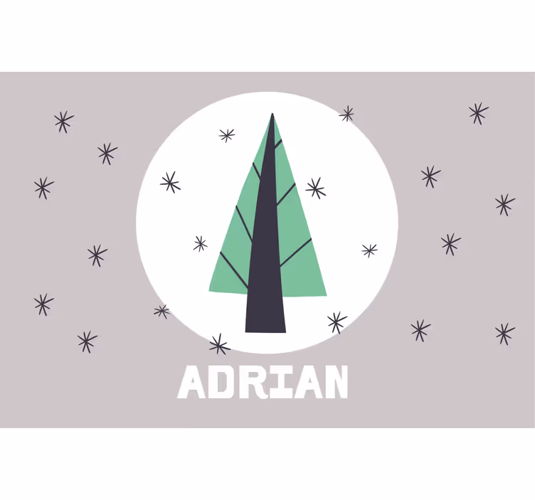 Estor enrollable infantil árbol de navidad personalizado - TenVinilo