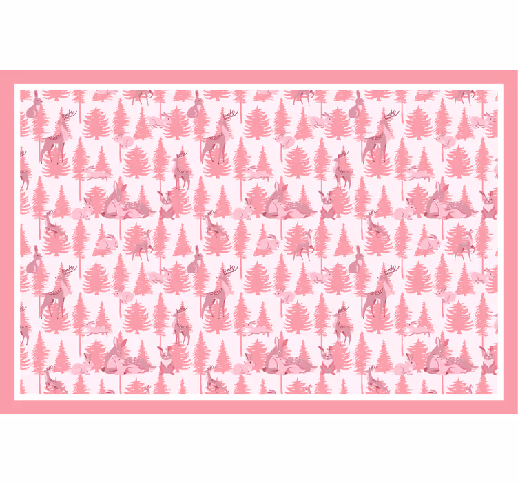 Estor enrollable infantil reno rosa precioso - TenVinilo