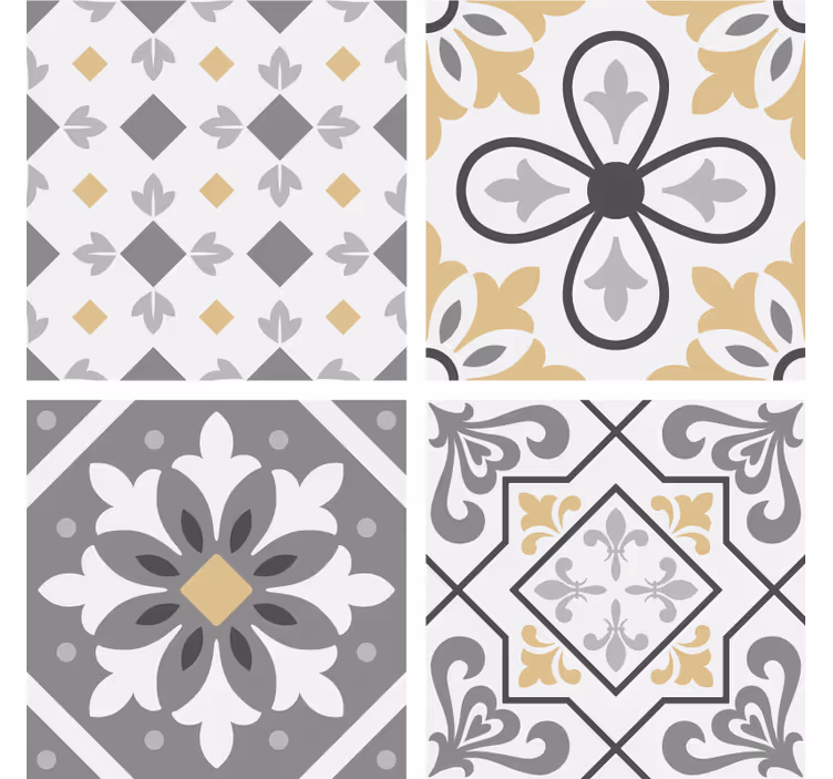 Estor enrollable cocina azulejos de cemento amiaz - TenVinilo
