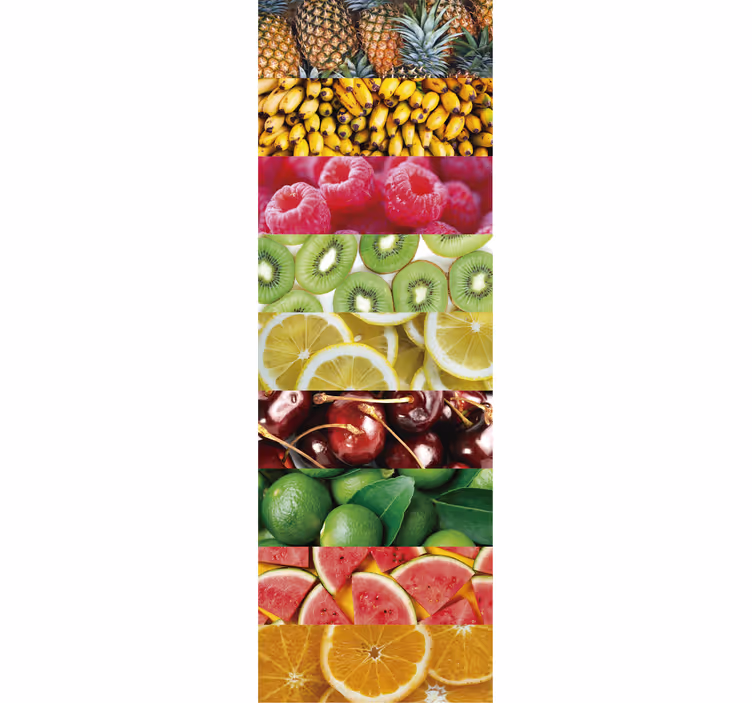Estor enrollable cocina texturas de frutas - TenVinilo