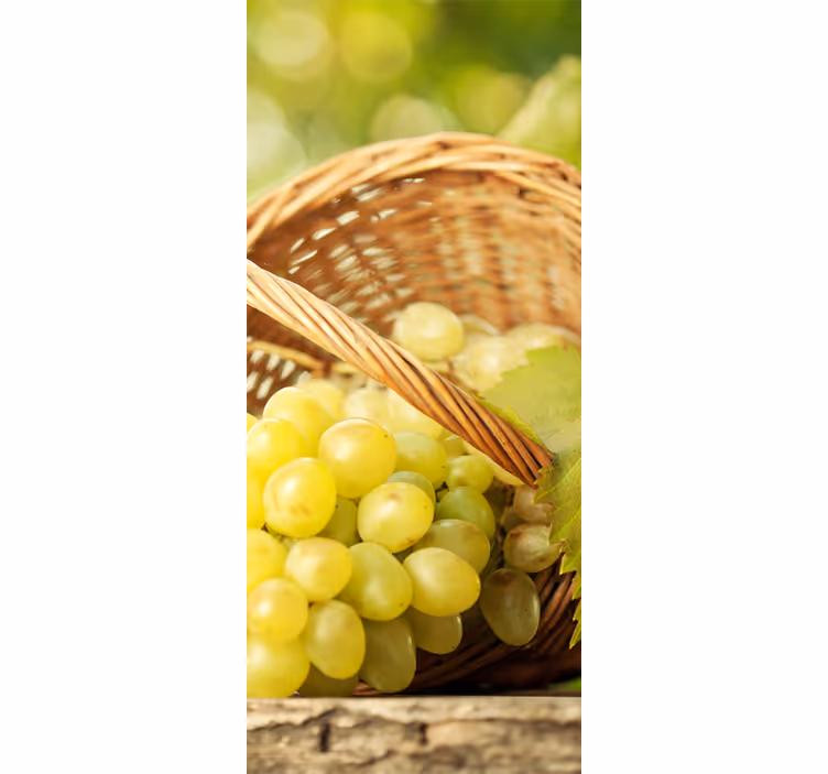 Estor enrollable cocina vinilo decorativo uvas - TenVinilo