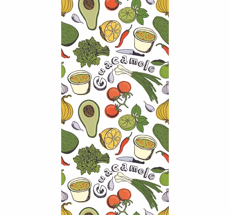 Estor enrollable cocina vinil decorativo frutas mexicanas - TenVinilo