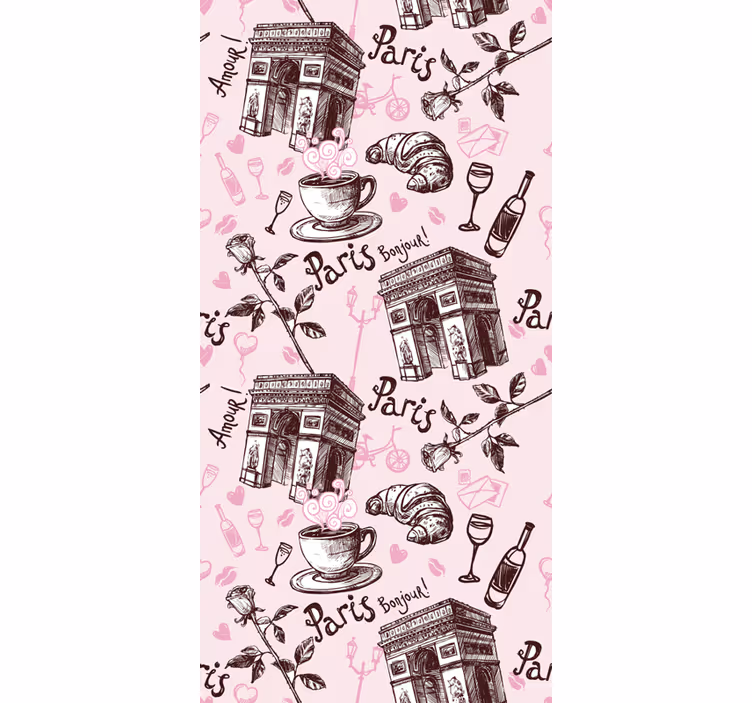 Estor enrollable cocina romantic paris - TenVinilo