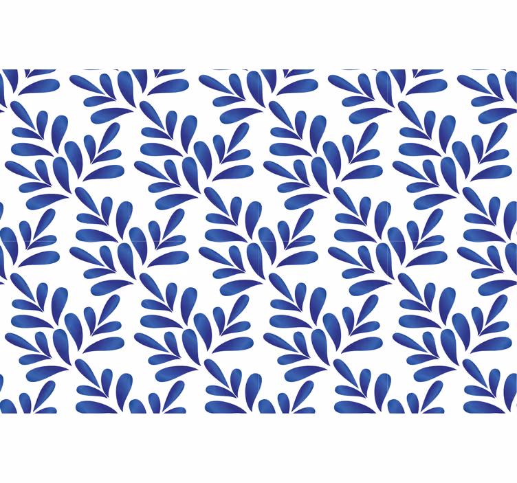 Estor enrollable azul porcelana azul - TenVinilo