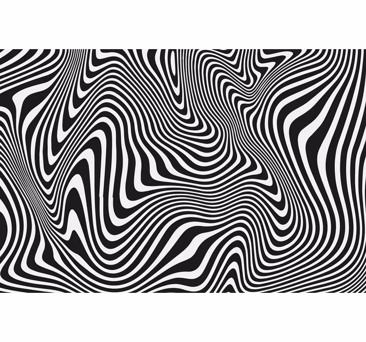 Estor enrollable negro efecto 3d zebra - TenVinilo