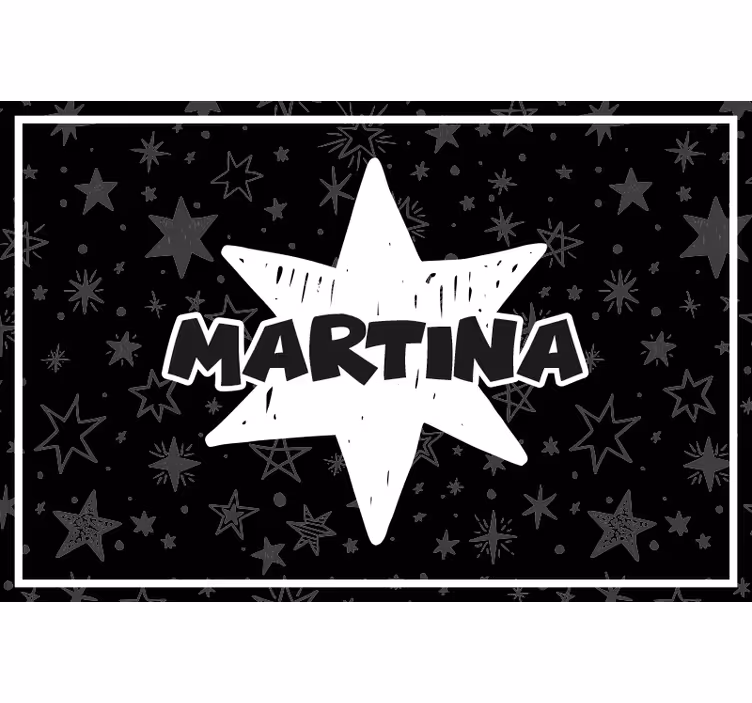 Estor enrollable negro estrella personalizada - TenVinilo