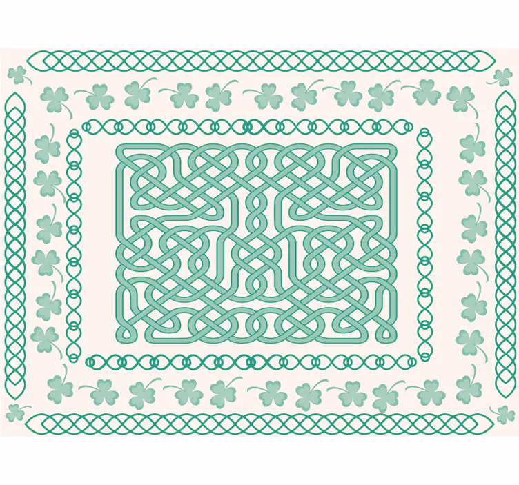 Estor enrollable verde trébol redondo - TenVinilo