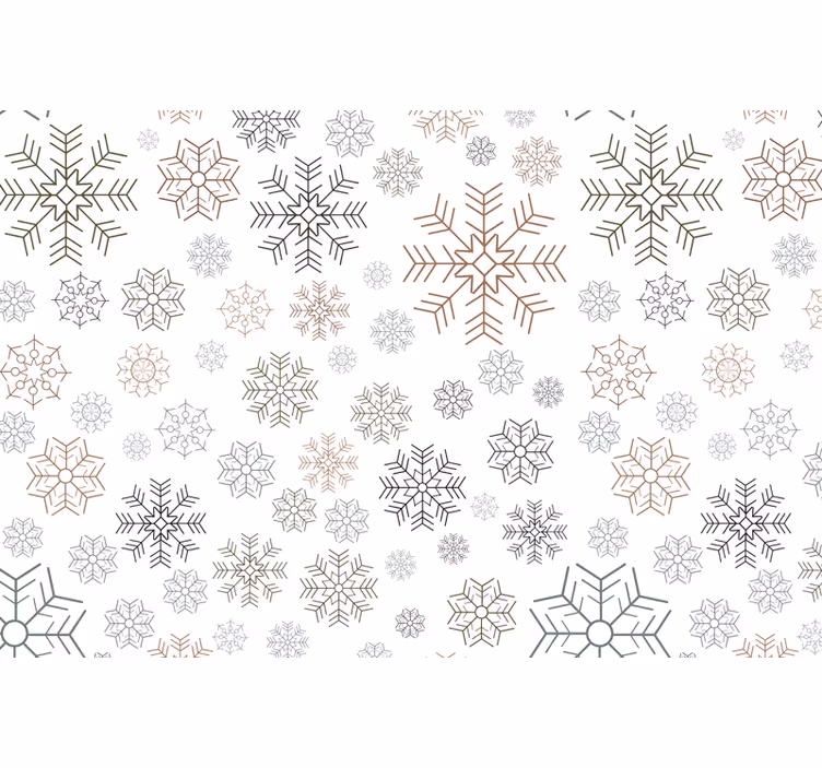 Estor enrollable gris con diseño de copos de nieve - TenVinilo