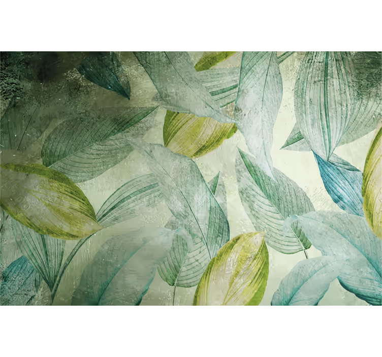 Estor enrollable exterior hojas verdes tropicales - TenVinilo