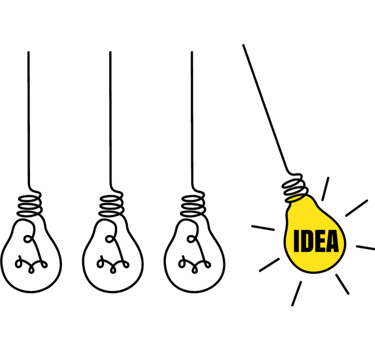 Estores enrollable oficina bombillas de ideas - TenVinilo