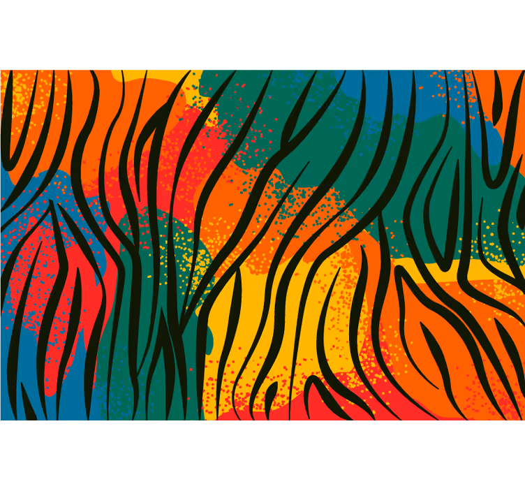 Estor enrollable habitación estampado de animales africanos - TenVinilo