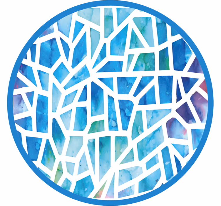 Estor enrollable habitación diseño mosaico - TenVinilo