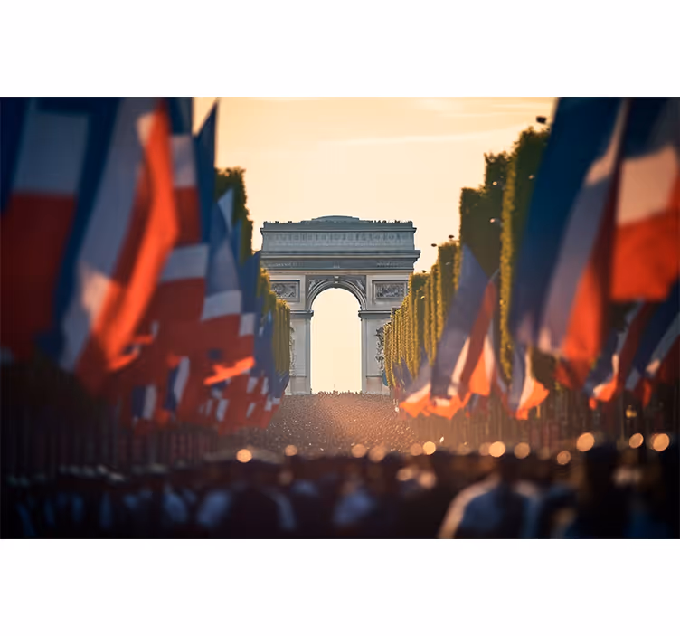 Estor enrollable salón día nacional en parís - TenVinilo