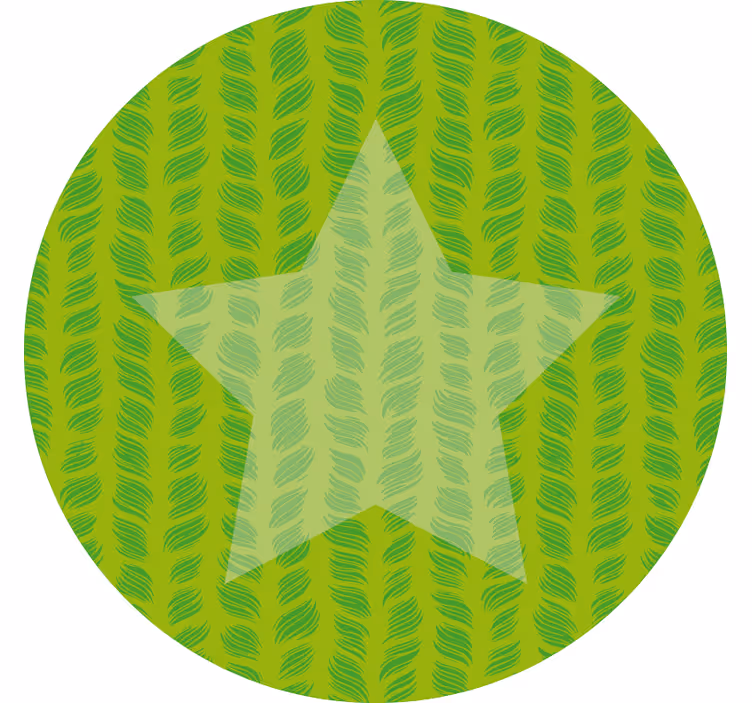 Estor enrollable infantil alfombra vinílica estrella círculo - TenVinilo