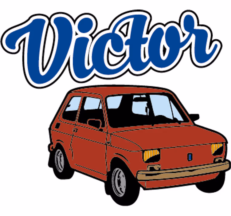 Estor enrollable infantil vinilo de coche para niños - TenVinilo