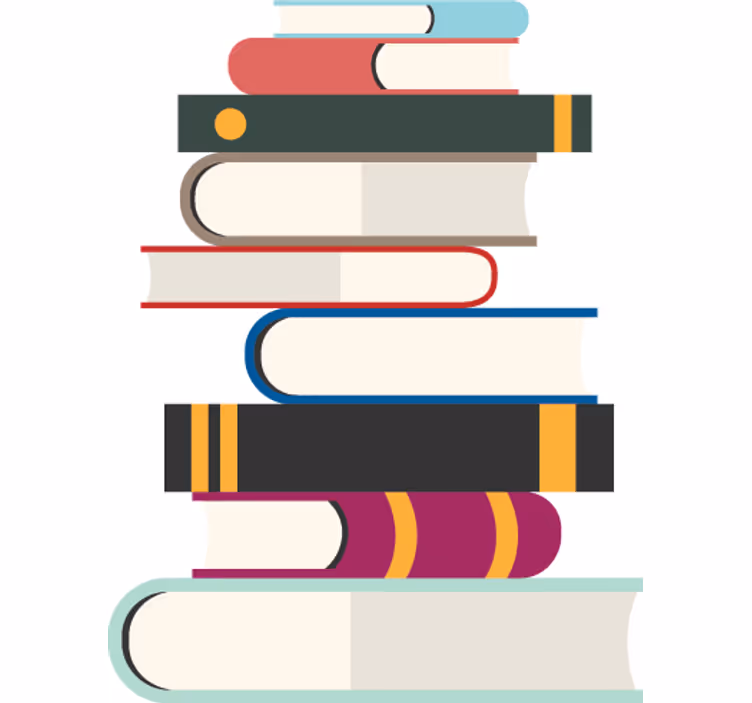 Estor enrollable juvenil adhesivo libros apilados - TenVinilo