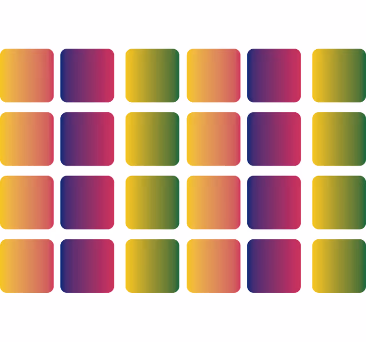 Estor enrollable juvenil cuadrados geométricos arcoiris - TenVinilo