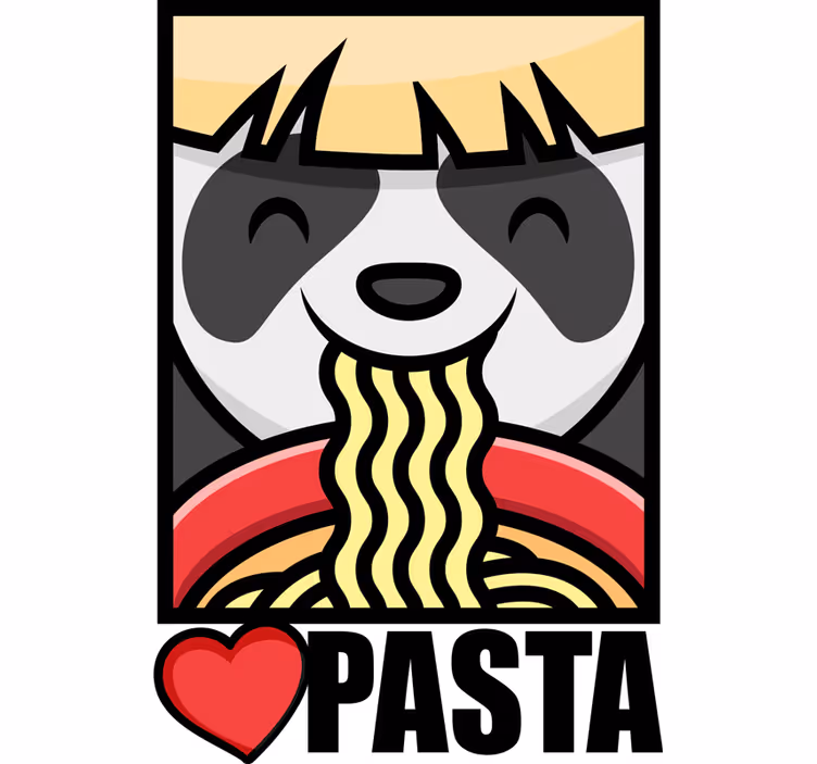 Estor enrollable juvenil panda ama la pasta - TenVinilo