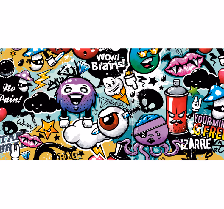 Estor enrollable gamer grafiti - TenVinilo