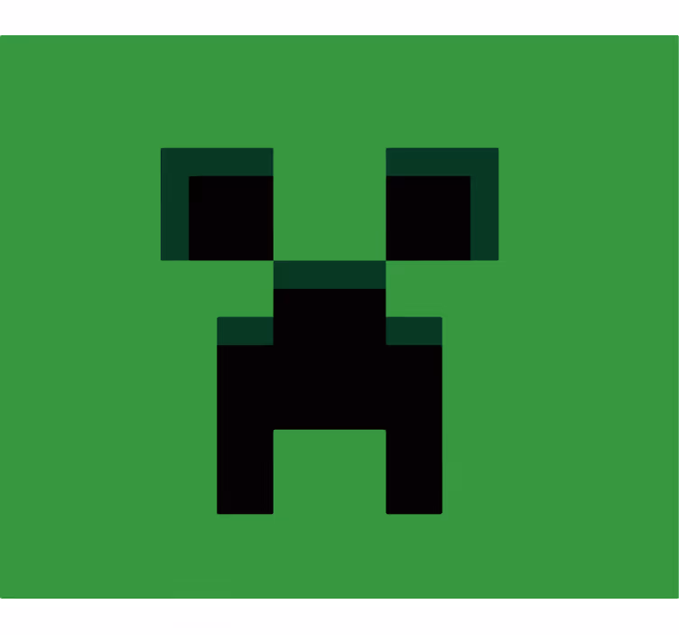 Estor enrollable gamer verde minecraft - TenVinilo