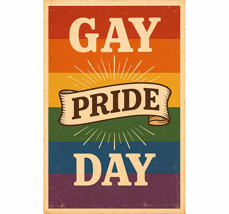 Estor enrollable frase día del orgullo gay - TenVinilo