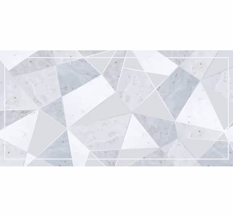 Estor enrollable gris composición de azulejos abstractos - TenVinilo