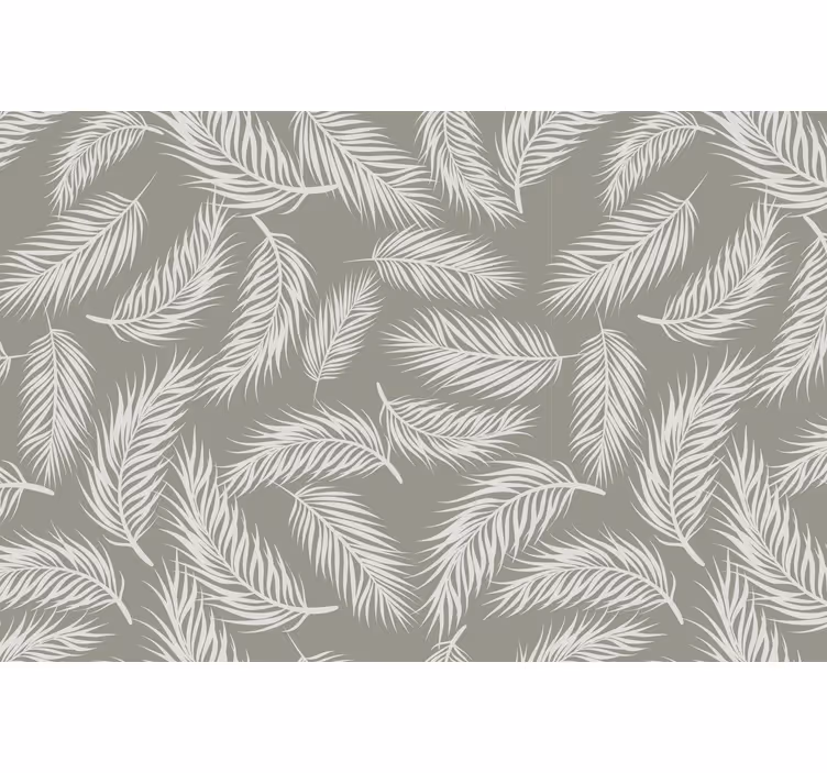 Estor enrollable gris patrón hamptons beige tropical - TenVinilo
