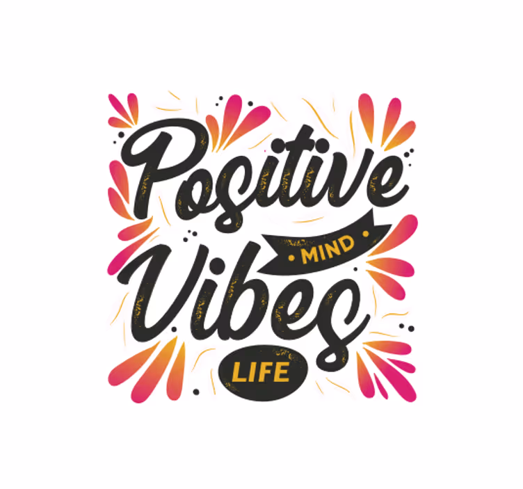 Estores enrollable oficina mente positiva vibras positivas - TenVinilo