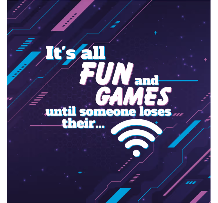 Estores enrollable oficina chiste divertido wifi - TenVinilo