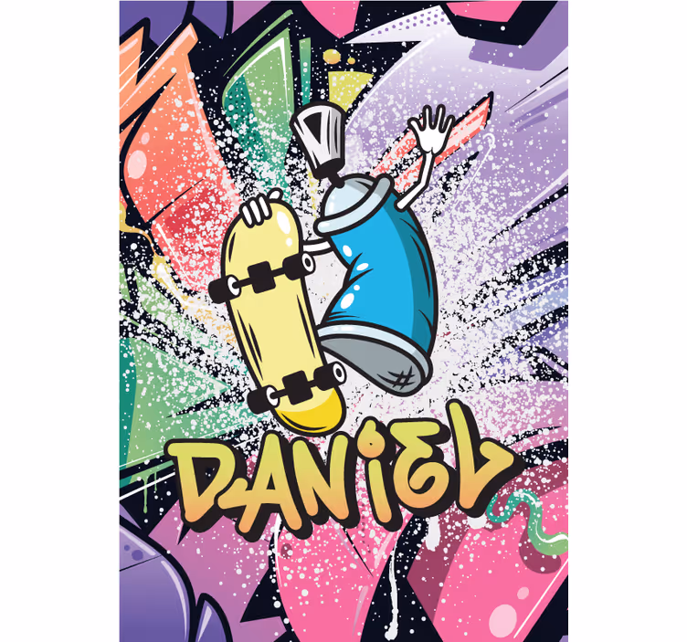 Estor enrollable juvenil graffiti personalizado - TenVinilo