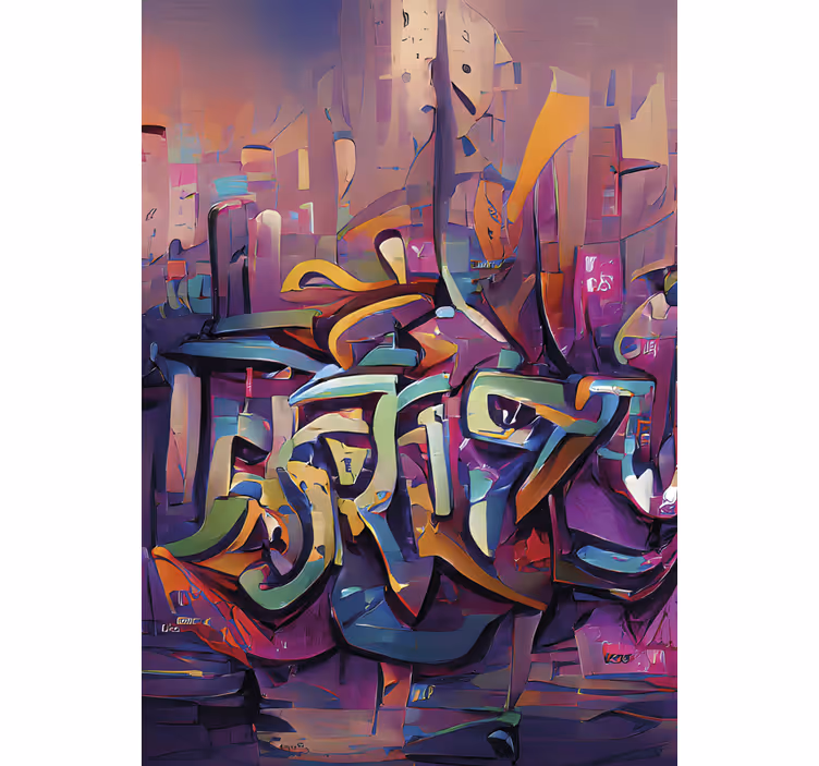 Estor enrollable juvenil graffiti urbano - TenVinilo
