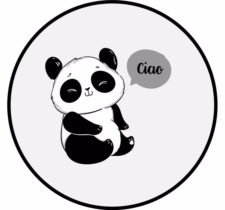 Estor enrollable divertido panda feliz - TenVinilo
