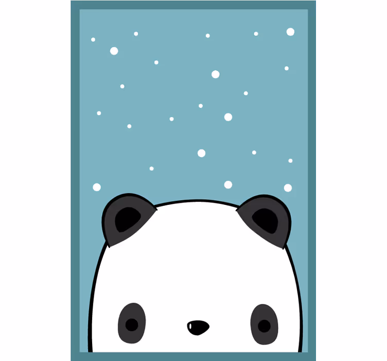 Estor enrollable divertido panda lindo - TenVinilo