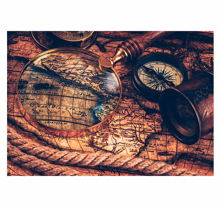 Estor enrollable mapamundi mapa del mundo marrón - TenVinilo