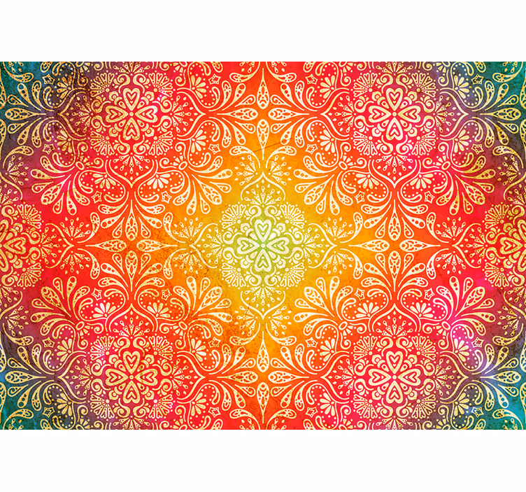 Estor enrollable zen patrón gradiente ornamental - TenVinilo