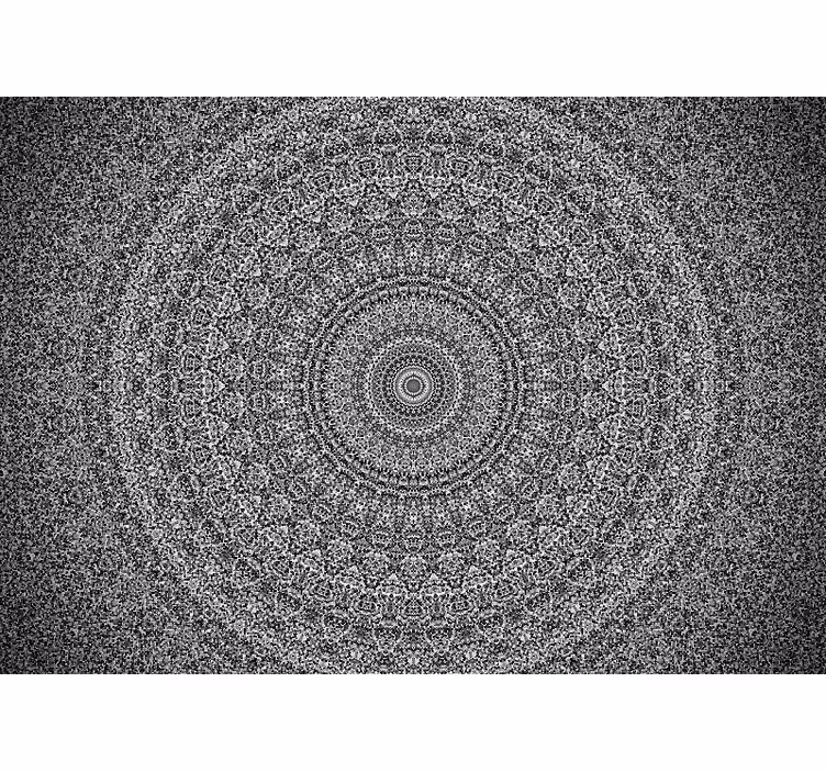 Estor enrollable zen mandala en escala de grises - TenVinilo