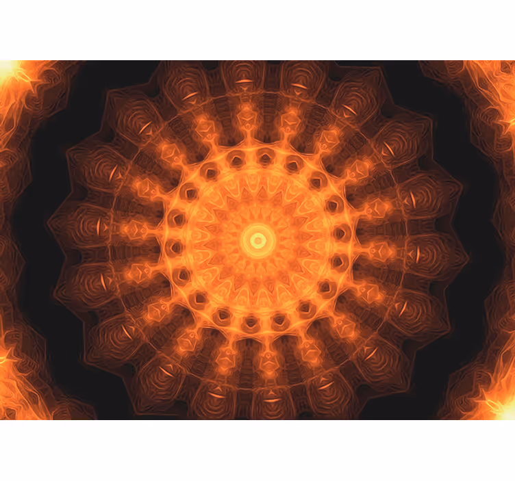 Estor enrollable zen mandala amanecer pintado - TenVinilo