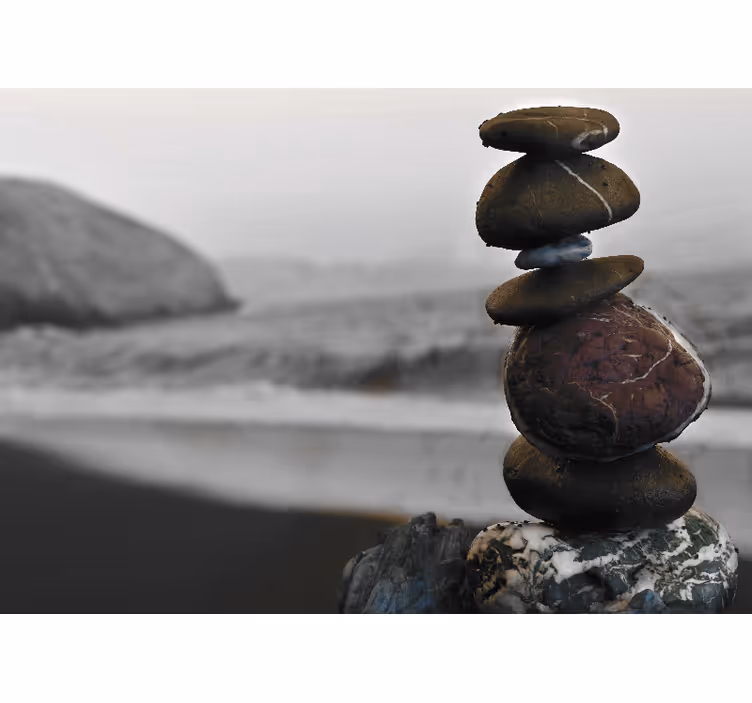 Estor enrollable zen rocas de torre zen - TenVinilo